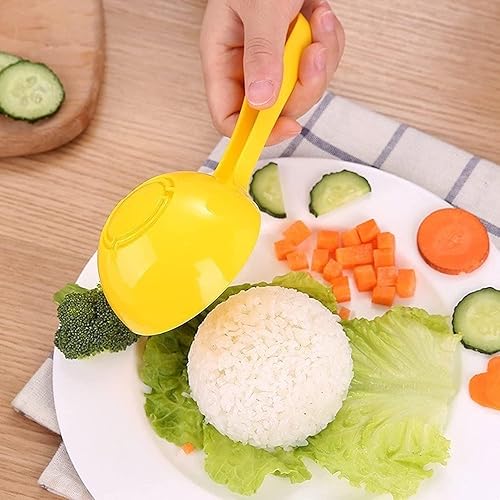 Miniatura 5 de Molde de sushi de paleta de arroz amarillo de 2 piezas, antiadherente para hacer sushi para el hogar y el restaurante