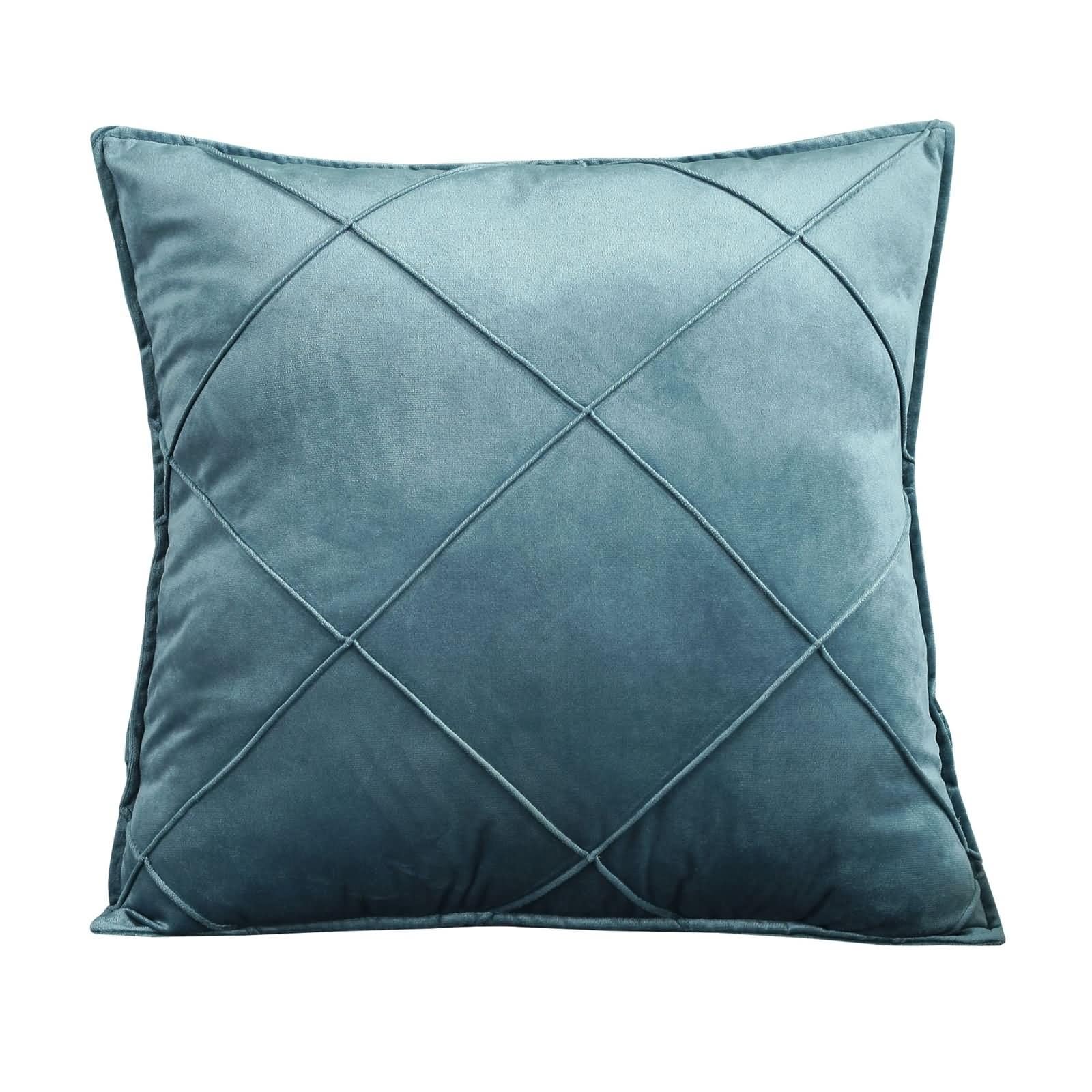KKJIAF Federe Per Cuscini In Velluto Grigio Scuro Con Volant – 45x45 Cm, Set Da 2, Per Divano E Camera Da Letto - 2