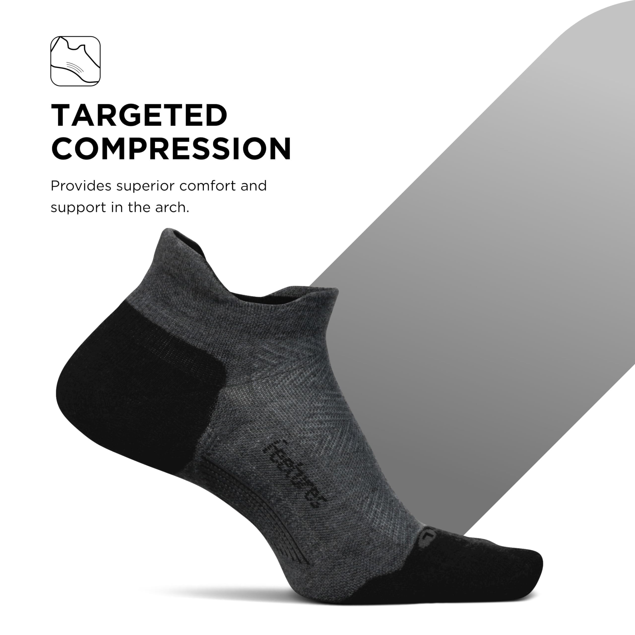 Feetures Elite Max Cushion No Show Tab Ankle Socks