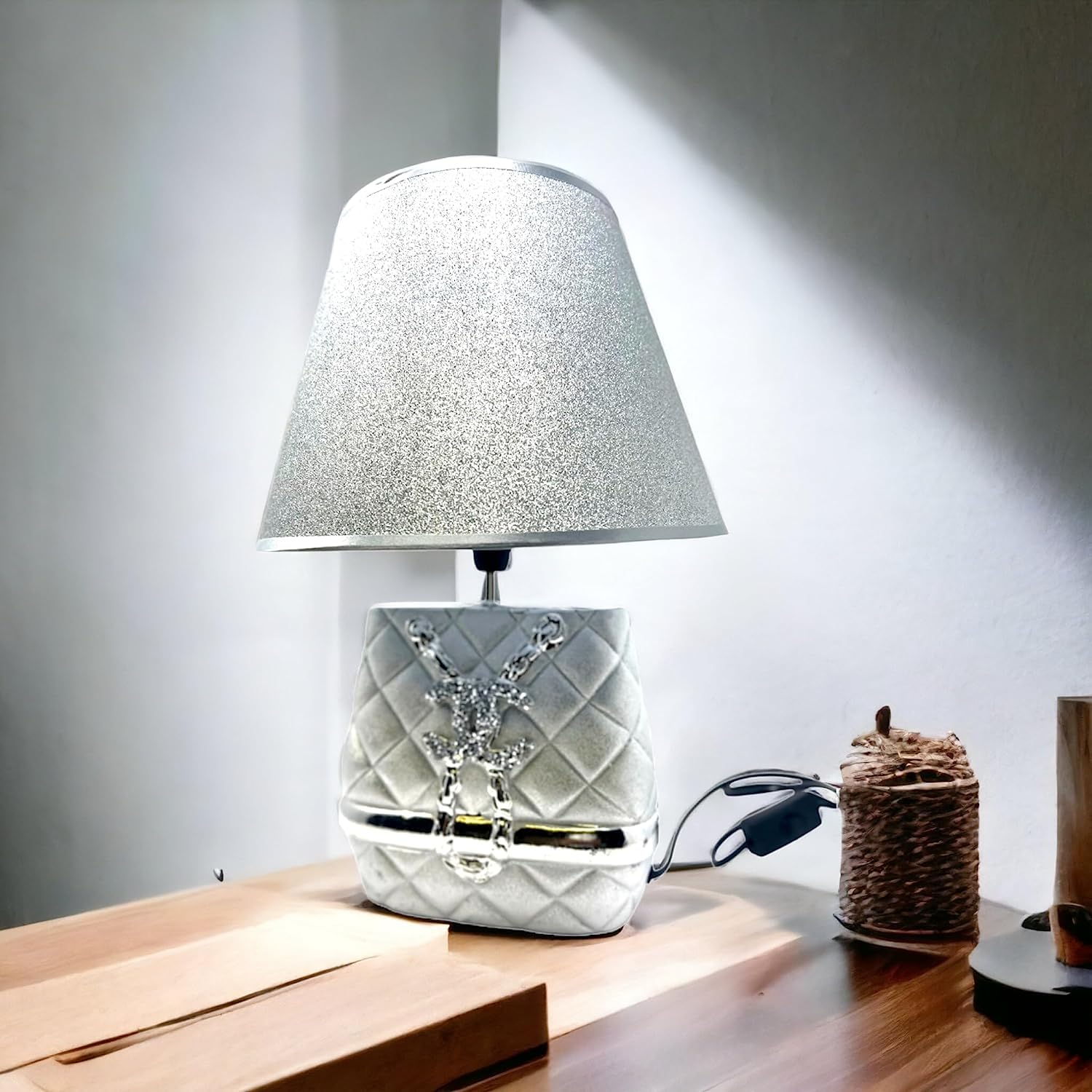 Jayogla Crushed Diamond Glitter Table Lamps Perfect Addition For