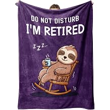 Funny Retirement Gift for Woman, Retirement Blanket Gifts for Women 2025, Best Retirement Gifts for Coworker, Boss, Friends, Super Soft Throw Blanket for Mom, Grandma, Wife, Aunt 50" X 60"