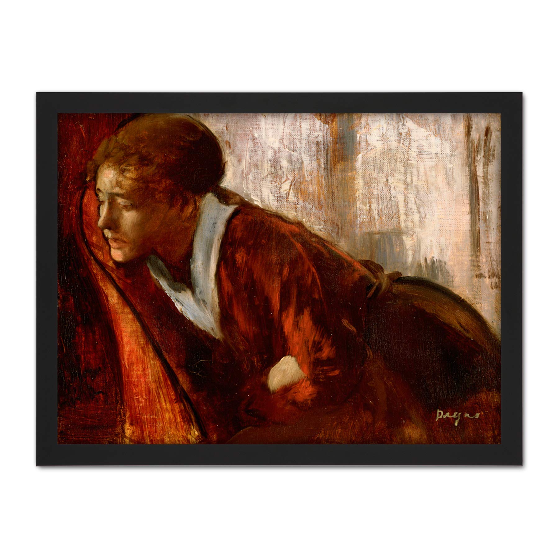 Edgar Degas Melancholy Large Framed Art Print Poster Wall Decor 18x24