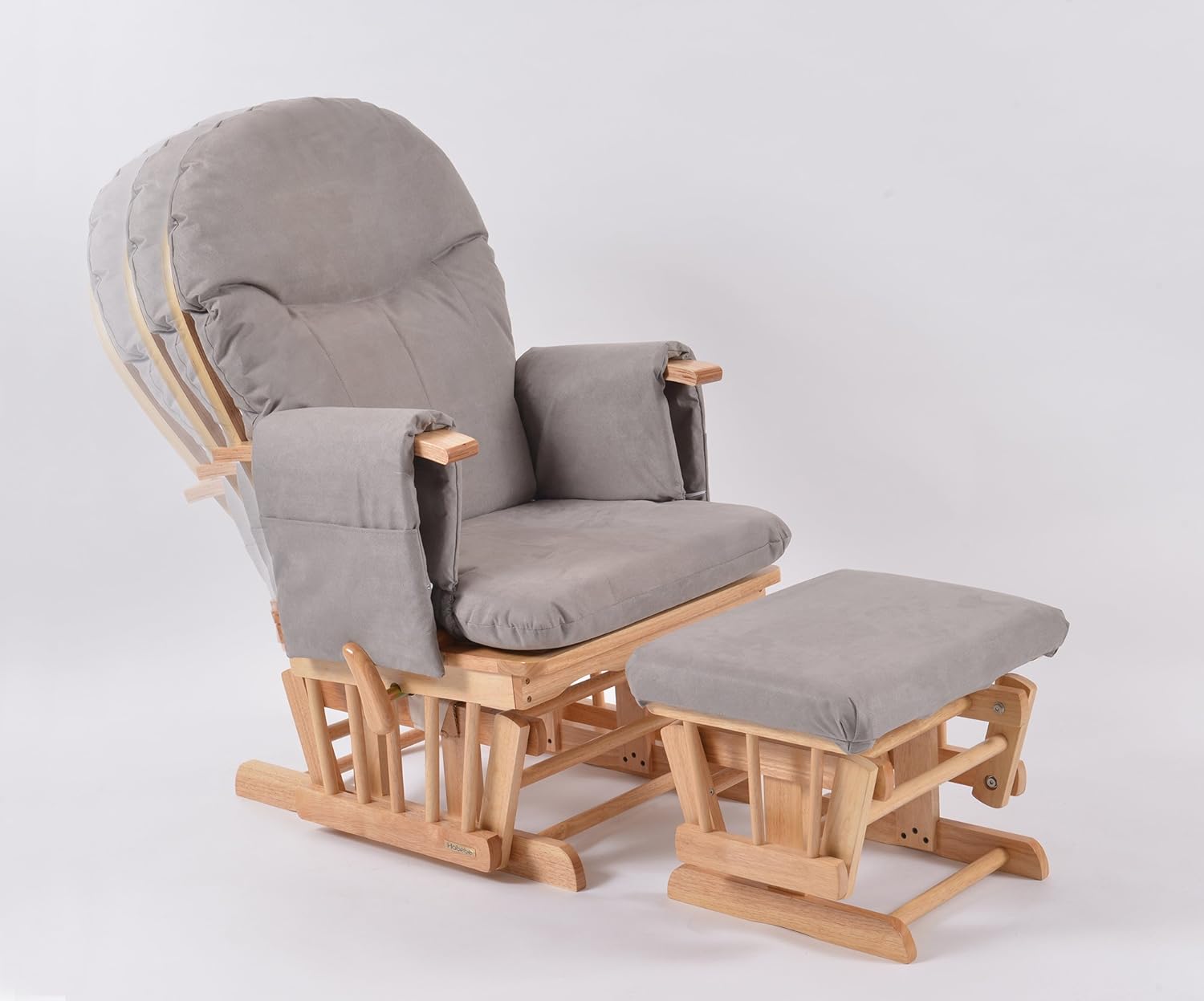 Habebe Glider Rocking Nursing Recliner Chair with footstool and brake