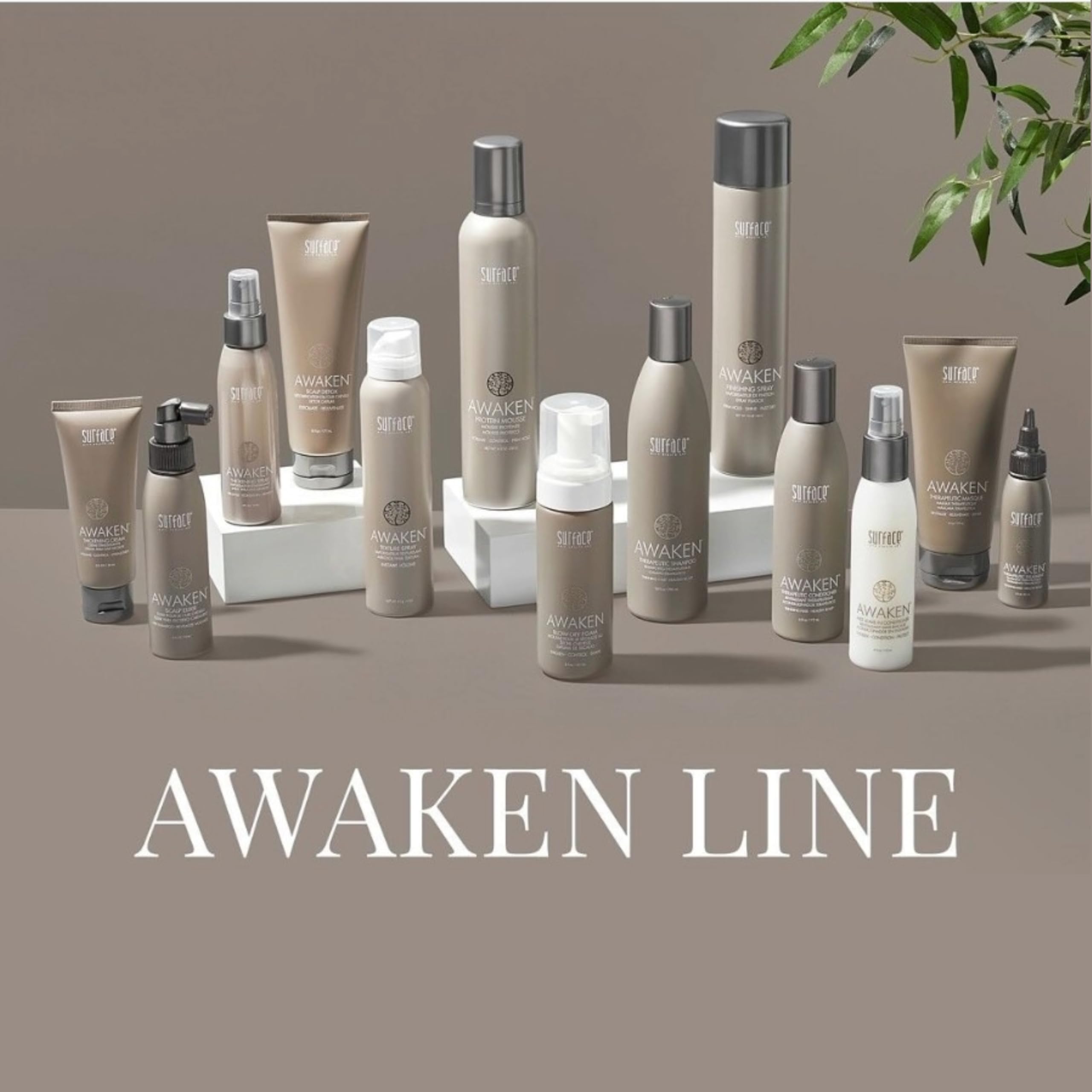 SURFACE Hair Awaken Thickening Blow Dry Foam, Protect, Strengthen Fine & Fragile Hair, 5 Fl. Oz.