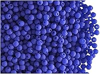 Vista 6 de SCARA - Cuentas redondas de vidrio checo de 0.35 onzas (0.08 pulgadas), cuentas de vidrio neón (activas con rayos UV) para hacer joyas y pulseras