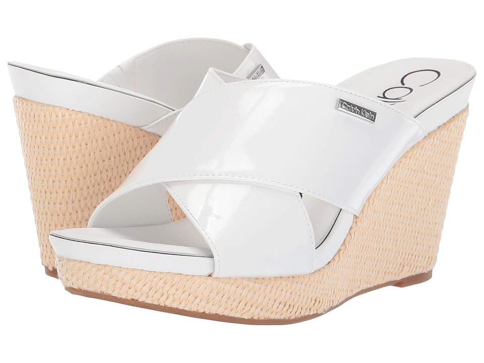 

Calvin Klein Jacolyn (White Patent) Women's Shoes