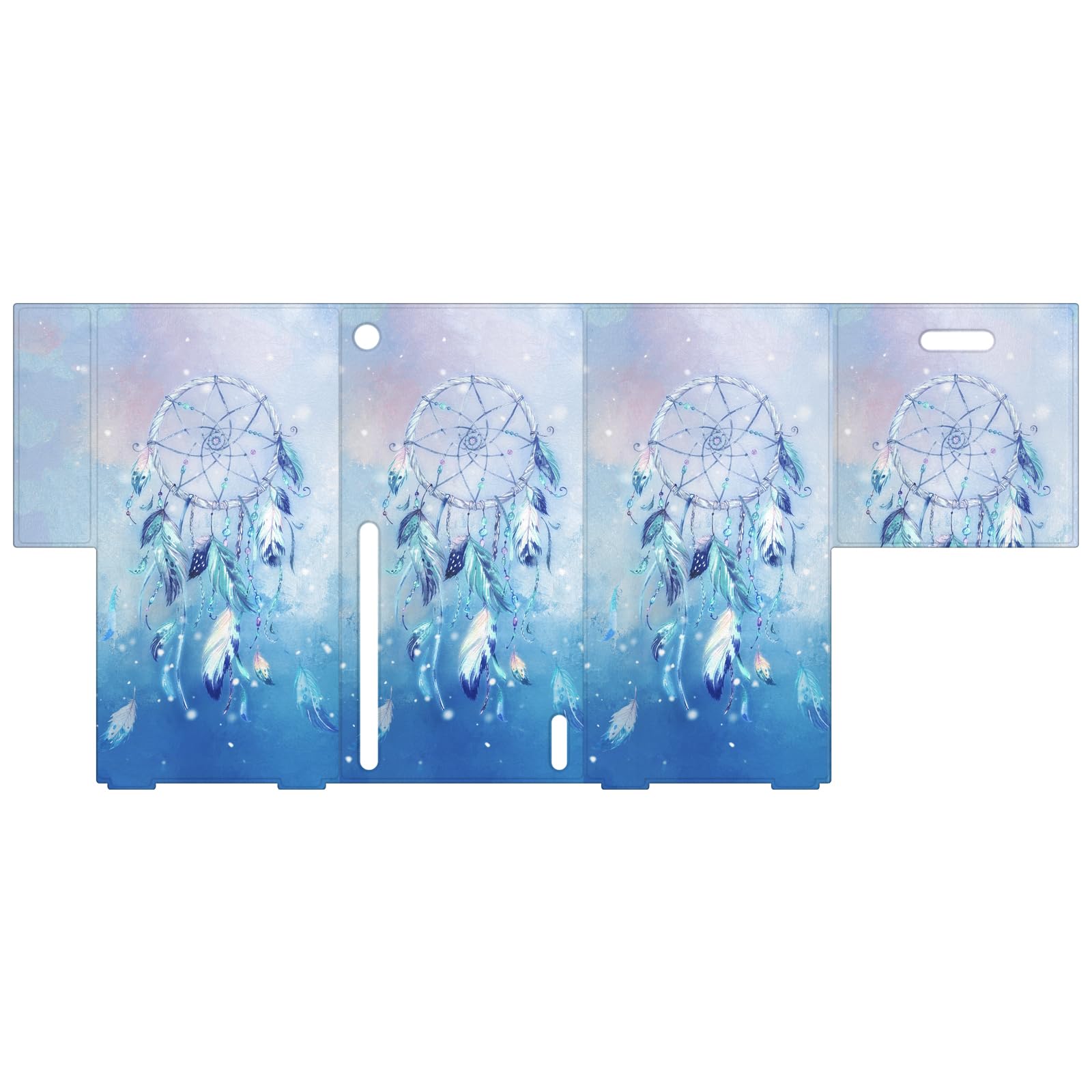 Head Case Designs Licenza Ufficiale Simone Gatterwe Blue Dreamcatcher Mix Arte Pacchetto Console Da Gioco Wrap E Pelle Per Controller Compatibile con Xbox Series X