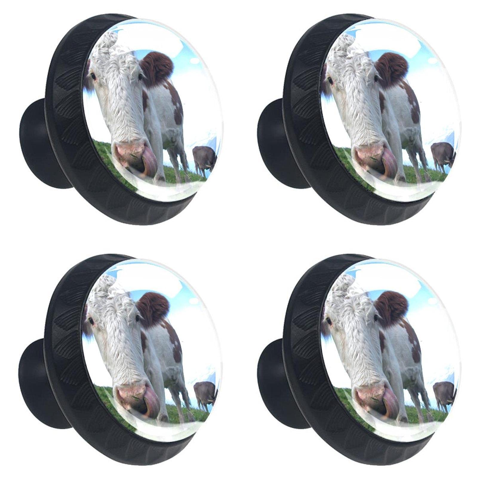 Boutons de tiroir amusants animaux lot de 4 pour meuble enfant