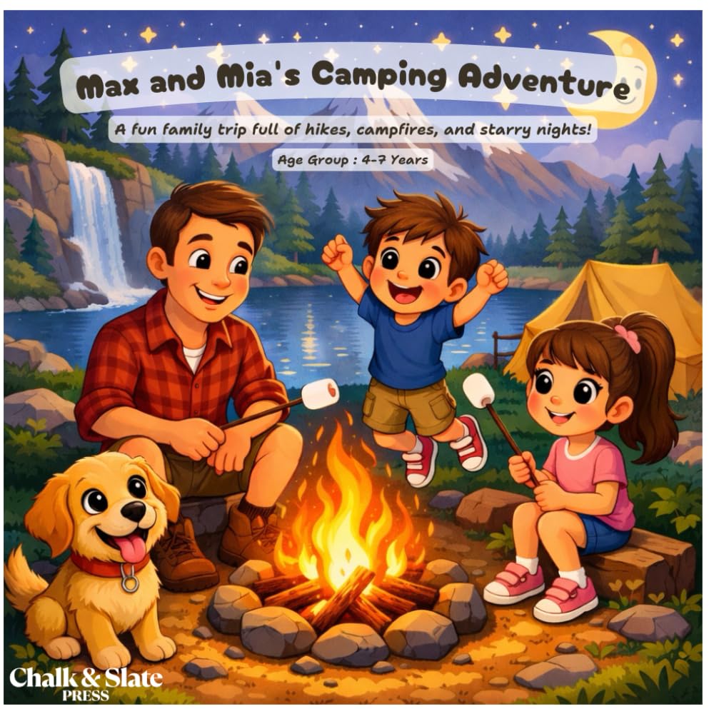 Max and Mia's Camping Adventure: A fun family trip full of hikes, campfires, and starry nights!