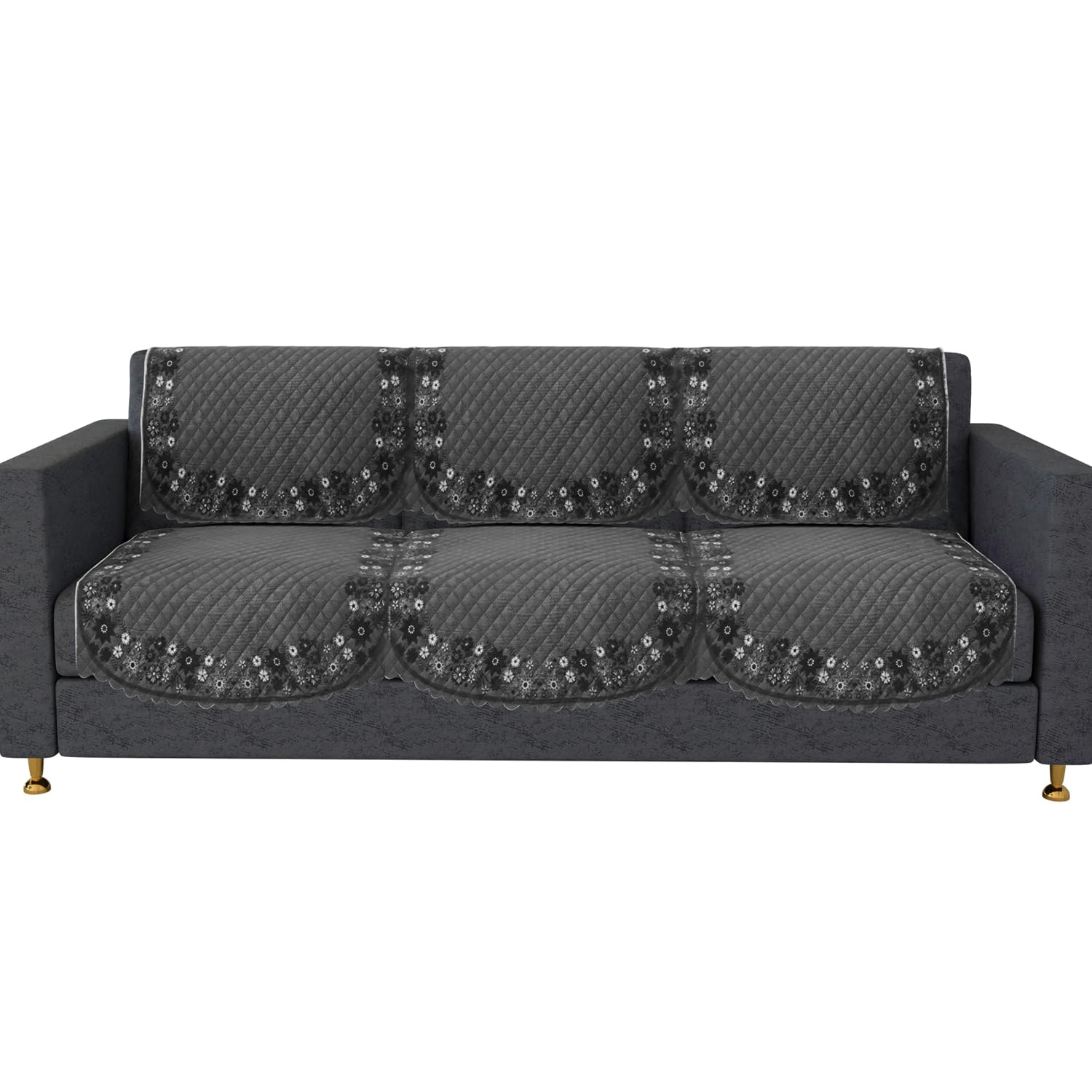 Heart Home Sofa Cover | 3 Seater Sofa Slip Cover Set | Digital Painting Sofa Cover | SUEDE Ultra Sonic Couch Cover | Sofa Slipcover Set Living Room | Gray (B0CHS55TQY) Amazon Price History, Amazon Price Tracker