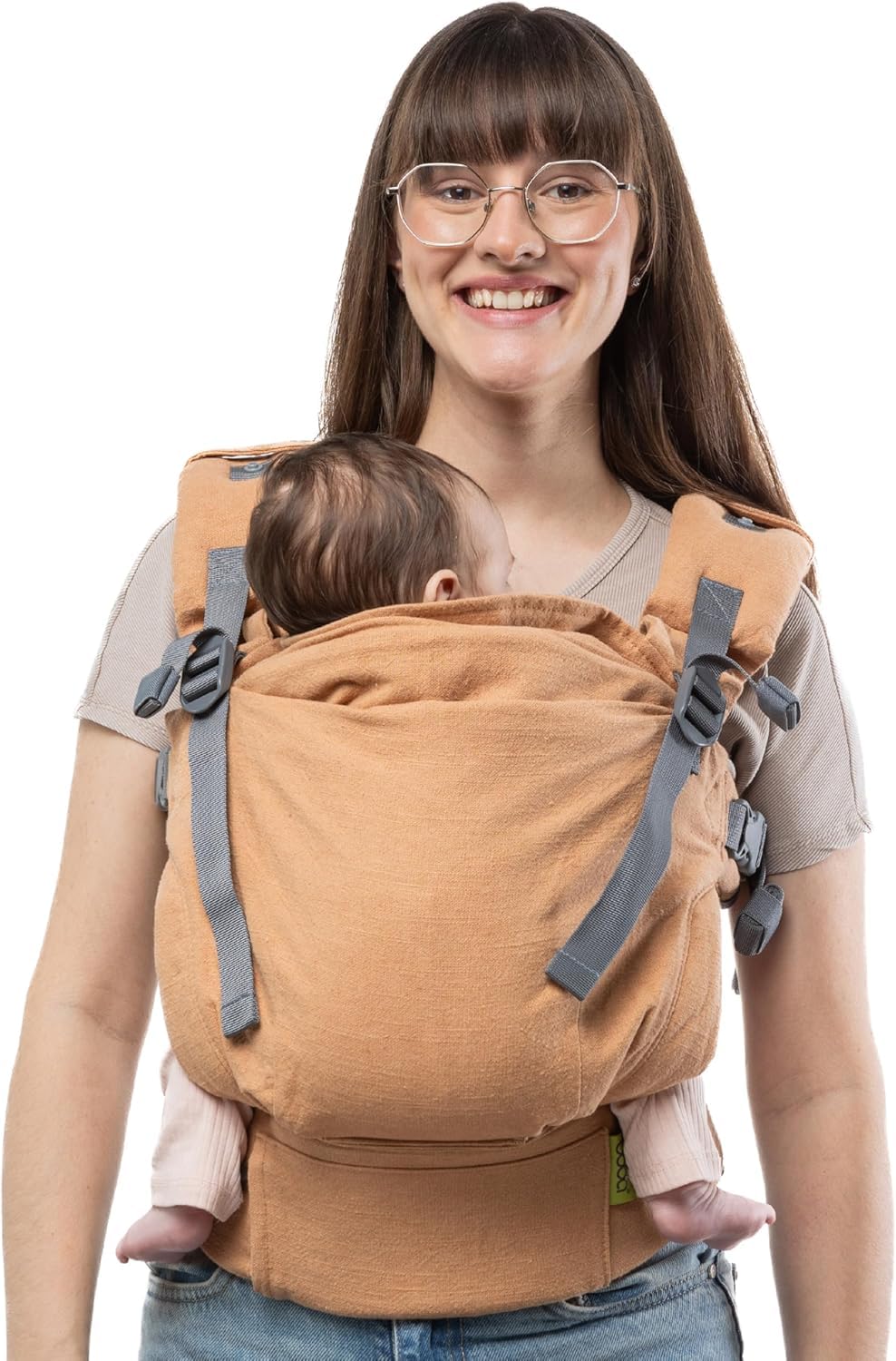 Boba X Mochila Portabebés Ergonómica - Ajustable de Bebé Recién Nacido a Niño - 2 en 1: Portabebé Delantero y Mochila de Porteo a la Espalda con Tirantes Cruzados (3-20 kg) - Sea Mist — view 13