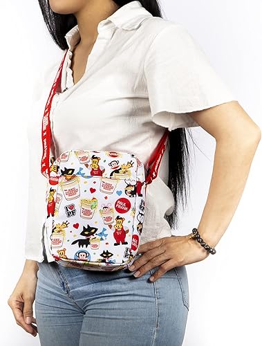 Miniatura 8 de Nissin Cup Noodles Crossbody, blanco, talla única, Blanco, Bandolera