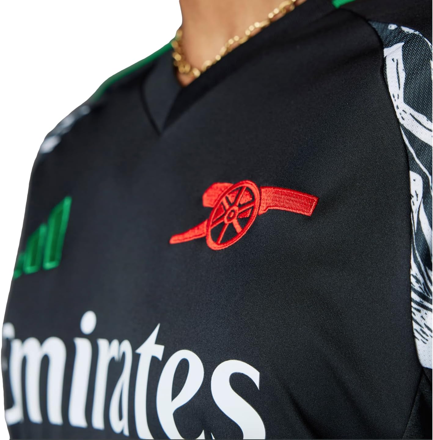 adidas Men's Soccer Arsenal 24/25 Away Jersey - Labrum London Collaboration, Made with Recycled Materials (US, Alpha, XX-Large, Regular, Regular, Black)