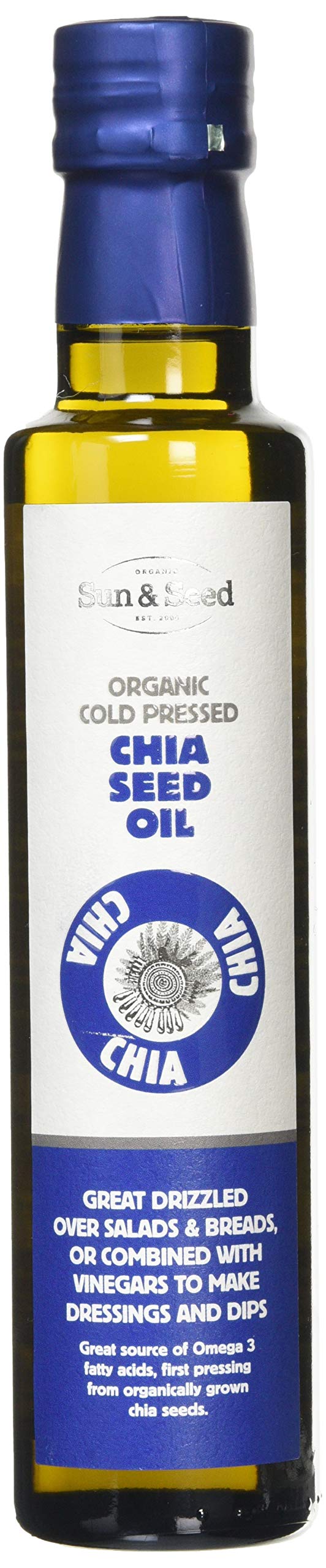 Organic Cold Pressed Chia Seed Oil, 250 ml