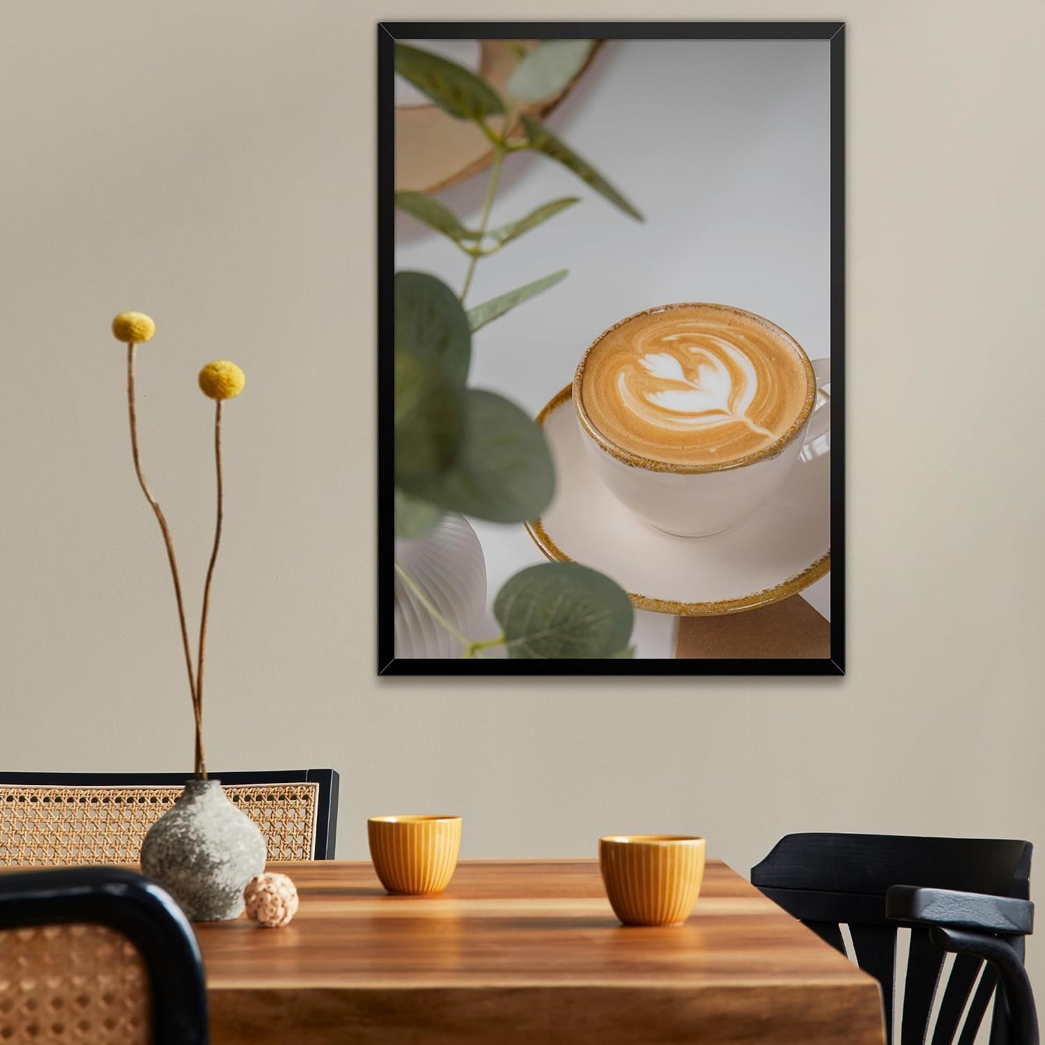 Picrit 20x30 Poster Frame, Picture Frame for Wall Mounting Display, Black
