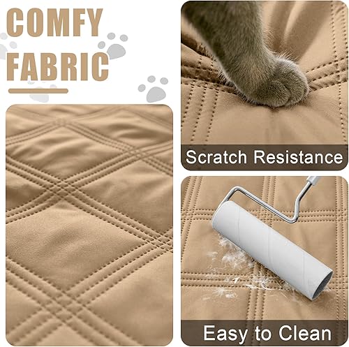 Miniatura 4 de Smiry Manta impermeable para cama de perro de 30 x 70 pulgadas, suave manta reversible para mascotas, lavable, a prueba de fugas, para sofá,