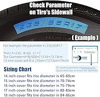 Vista 2 de Cubierta de neumático de repuesto, cubierta de rueda con bandera estadounidense y águila, impermeable y a prueba de polvo, para Jeep, remolque, RV
