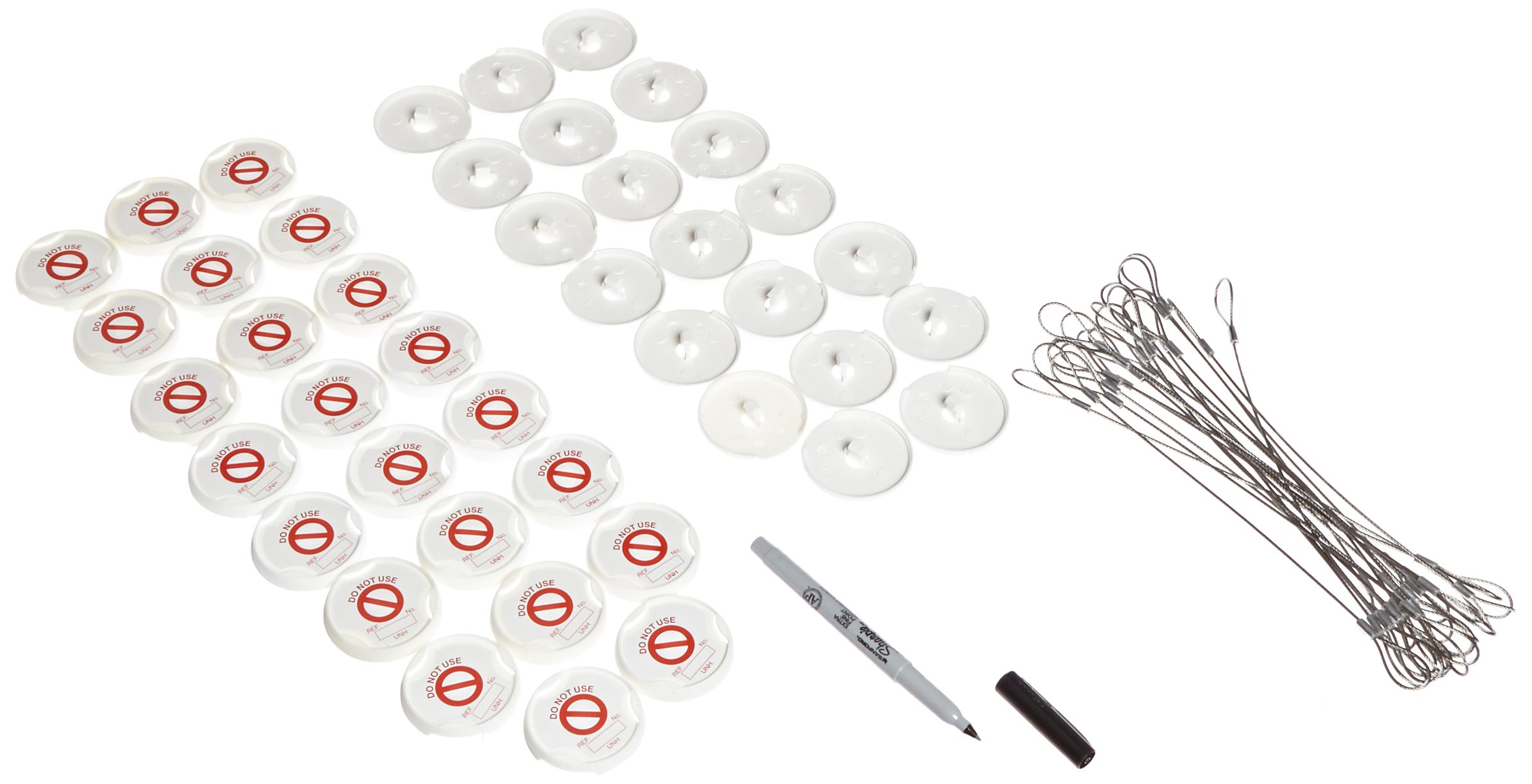 Brady UNI-UNH 9 S - Juego de accesorios con correas de acero