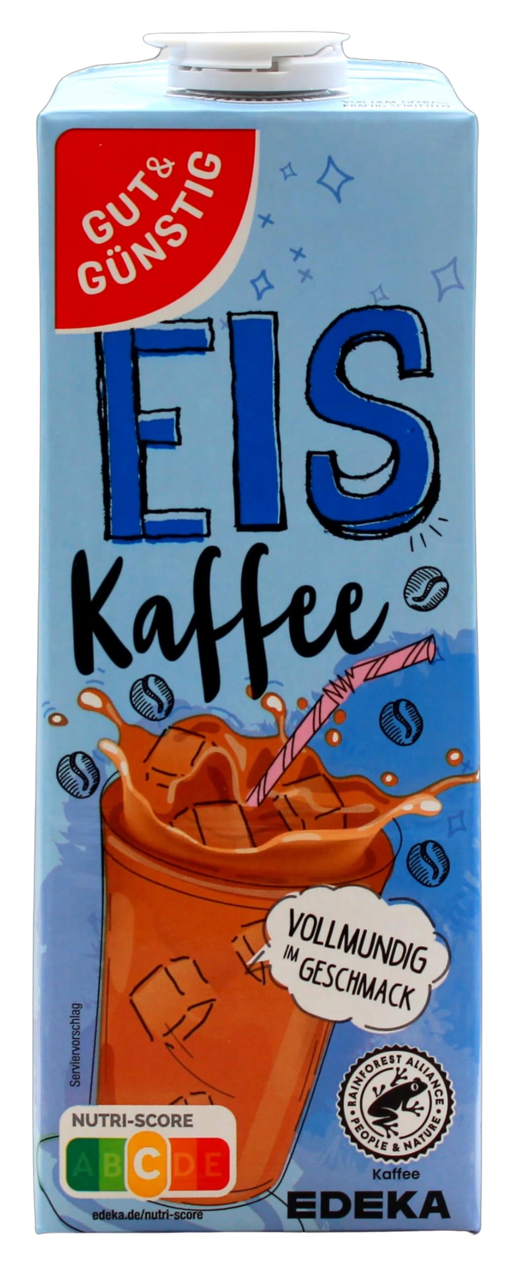 Gut & Günstig Eiskaffee, 16er Pack (16 x 1 l)