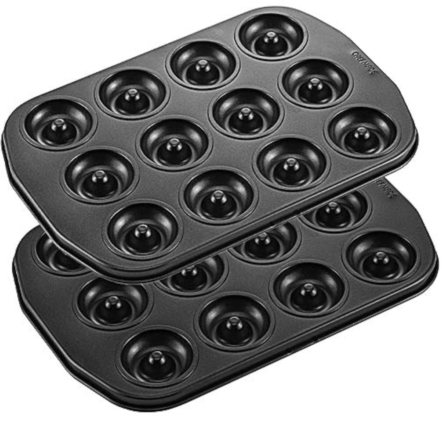 CHEFMADE Mini Donut Baking Pans, 12-Cavity