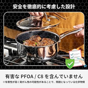 調理器具 hybrid hexclad 3set Amazon.co.jp: HexClad ハイブリッド 鍋 3点セット＋蓋付き