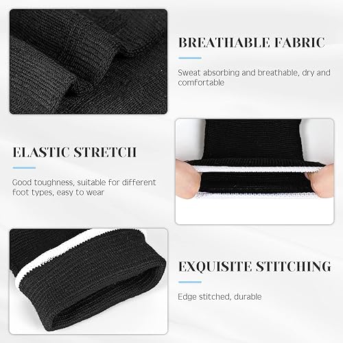 Vista 44 de Haysandy 4 Pieces/ 2 Pair Kids Ankle Support Brace Elastic Kids Compression Socks Knitted Ankle Sleeve for Jogging Running Fitness (Pink,5-10 Years)