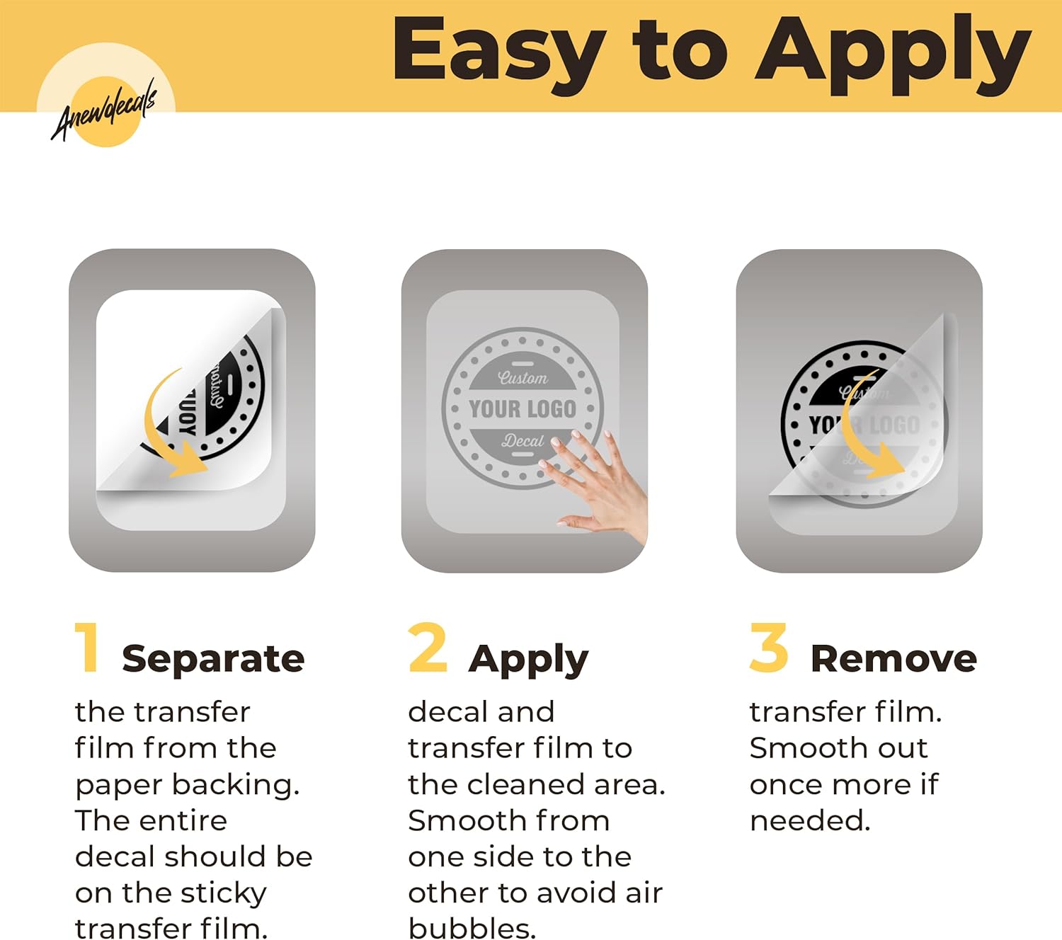 Custom Logo Decals - Vinyl Business Stickers - Custom Decals Stickers Vinyl for Windows, Walls, Glass - Branding for Business, Home, Office - Image 6