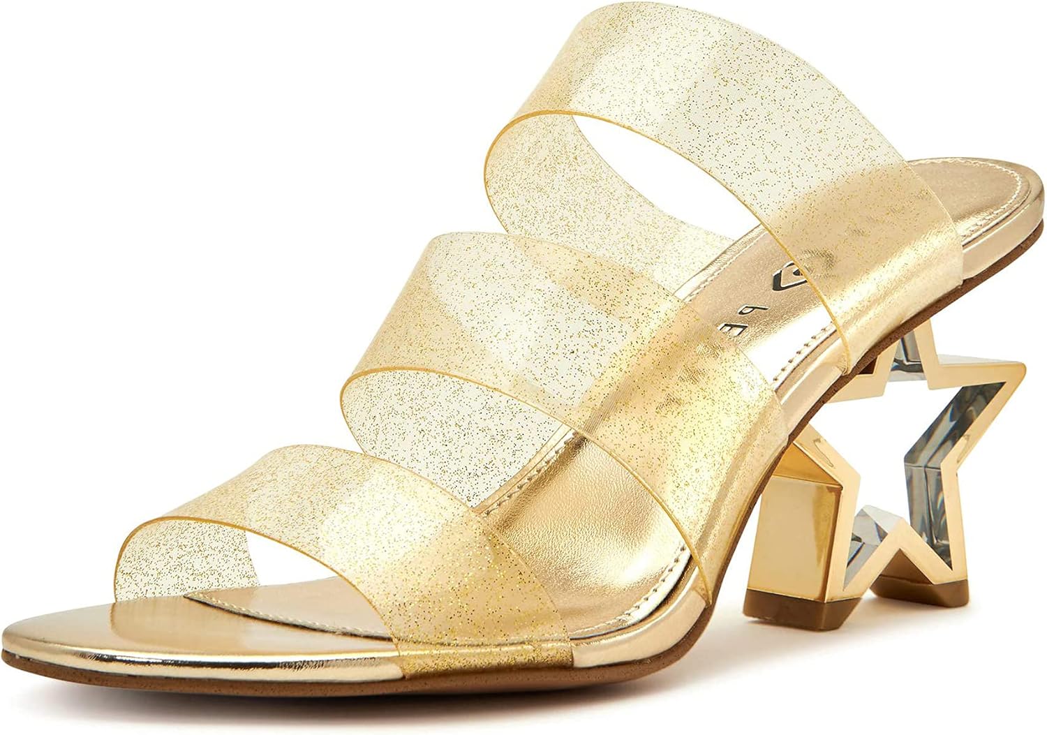 Katy Perry Women's The Star Heeled Sandal, GLITTER, 8