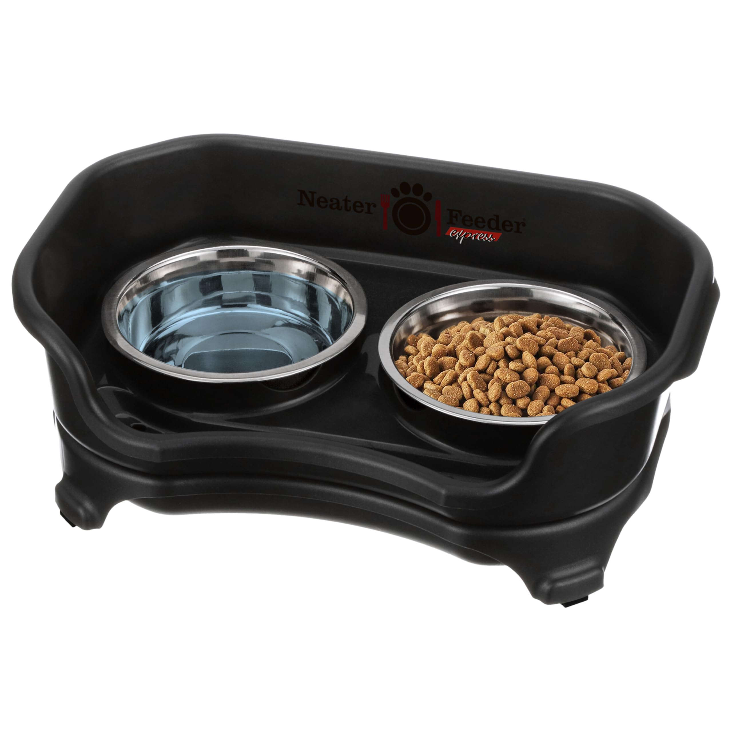Neater Feeder Express Mess Proof Dog Bowls Elevated for Small Breeds under 15 Lb, Made in USA, No Spill Raised Dog Food Bowl Stand, Stainless Steel Food and Water Bowl Set, Feeding Station, Cappuccino — Amazon image 15