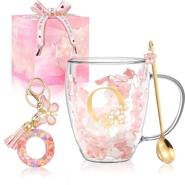Prezenty dla kobiet szklanki do latte macchiato, prezent urodzinowy dla kobiet, szklanki do kawy z podwójnymi ściankami, spersonalizowane Boże Narodzenie, walentynki, prezent na Dzień Matki dla niej