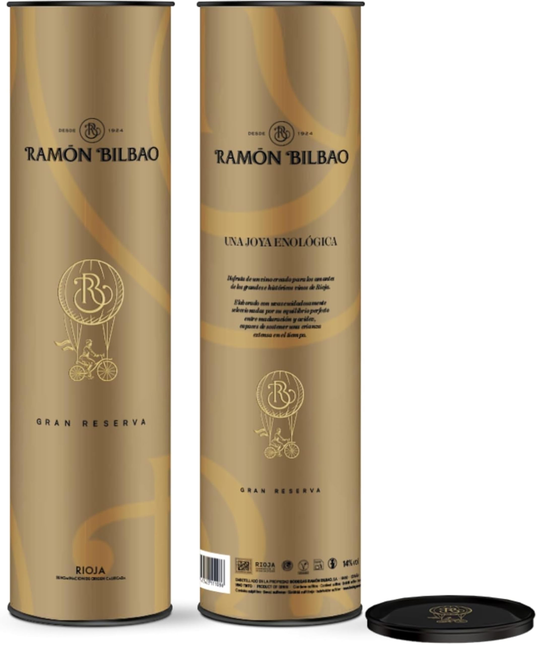 Ramón Bilbao - Vino Tinto Gran Reserva - D.O. Rioja - Estuche de Regalo - Botella 750 ml - Vino Oficial de la Selección Española de Fútbol