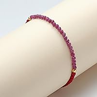 Vista 2 de Natural Lightweight Beaded Braided Bracelets Handmade Gemstone Jewelry Pull String Adjustable Bracelets For Women