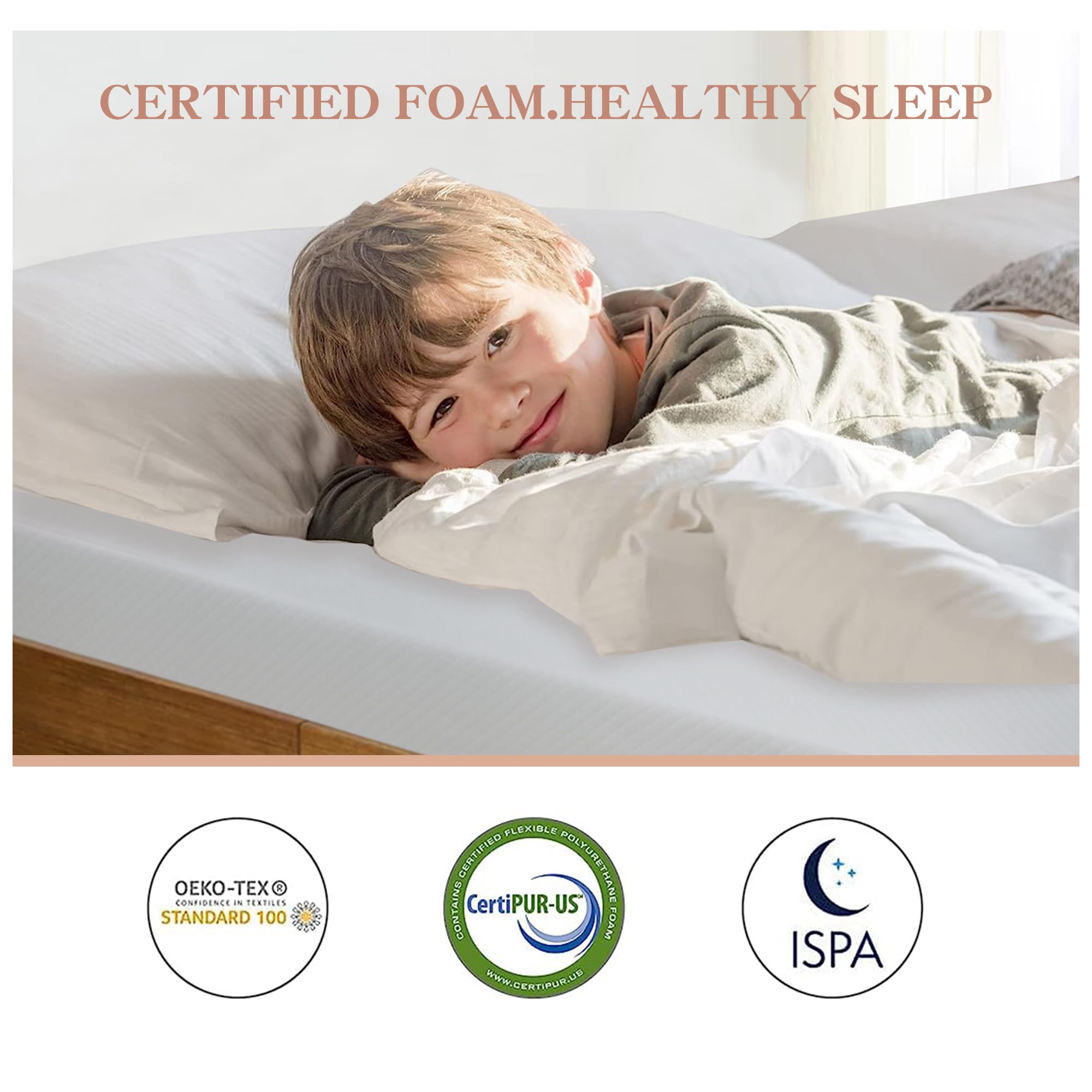 5/6/8/10/12 inch Twin Size Mattress with Cover, Cooling Gel Memory Foam Mattress for a Cool Sleep & Pressure Relief, Medium Firm Mattress Pad Twin Mattresses, Bed in a Box, CertiPUR-US Certified