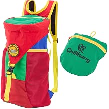 Packable 18L Hiking Daypack, Lightweight for Men/Women. Foldable, Water-Resistant, Small Backpack Color Block. Red