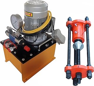 INTSUPERMAI 220V 100T Hydraulic Crawler Pin Pressing Machine Excavator Maintenance Tool Chain Pressing Machine with Hydraulic Electric Pump, Pressing Sleeve & Chain Function, Press Sleeve Machine