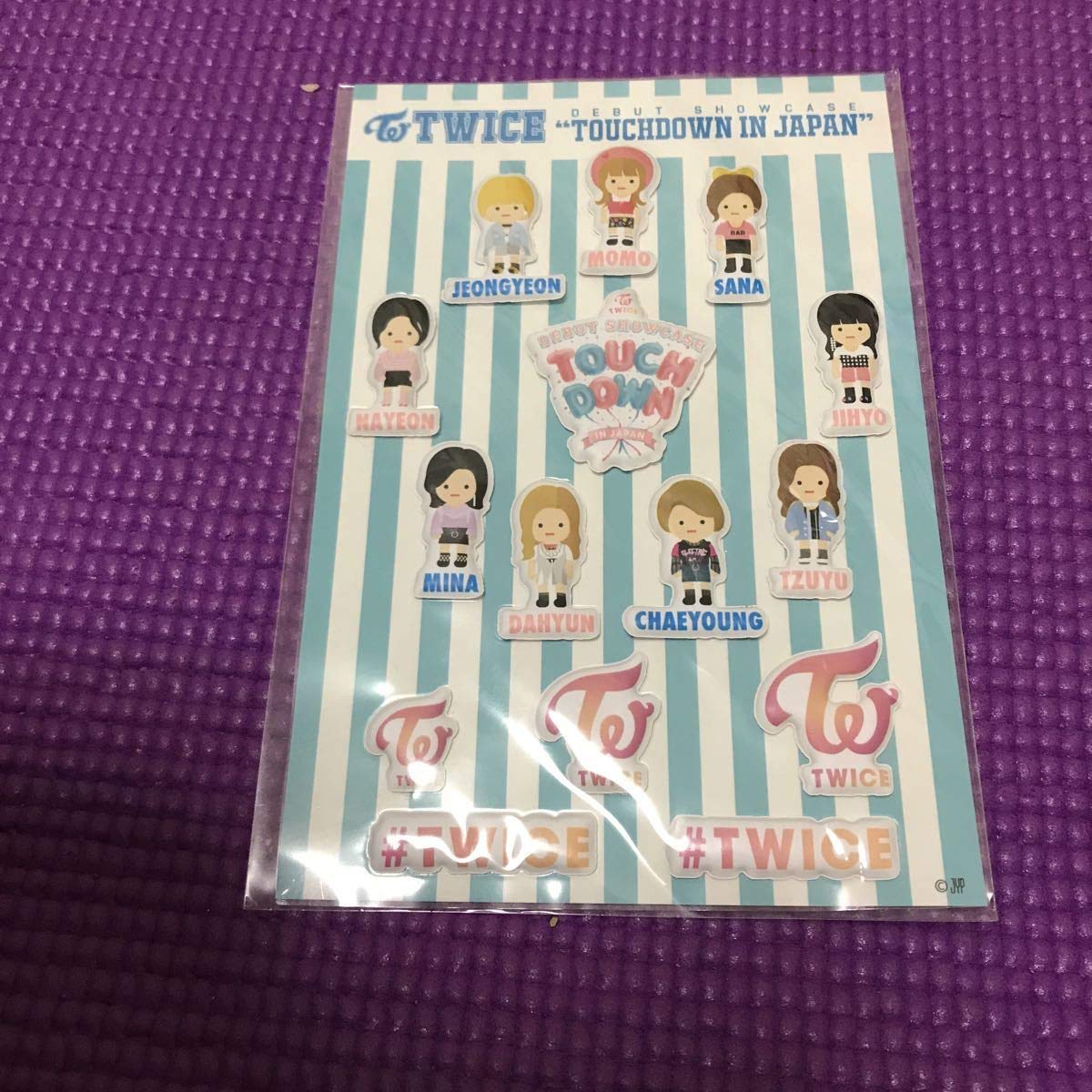 Amazon.co.jp: ぷくぷくシール Touchdown in JAPAN TWICE ステッカー