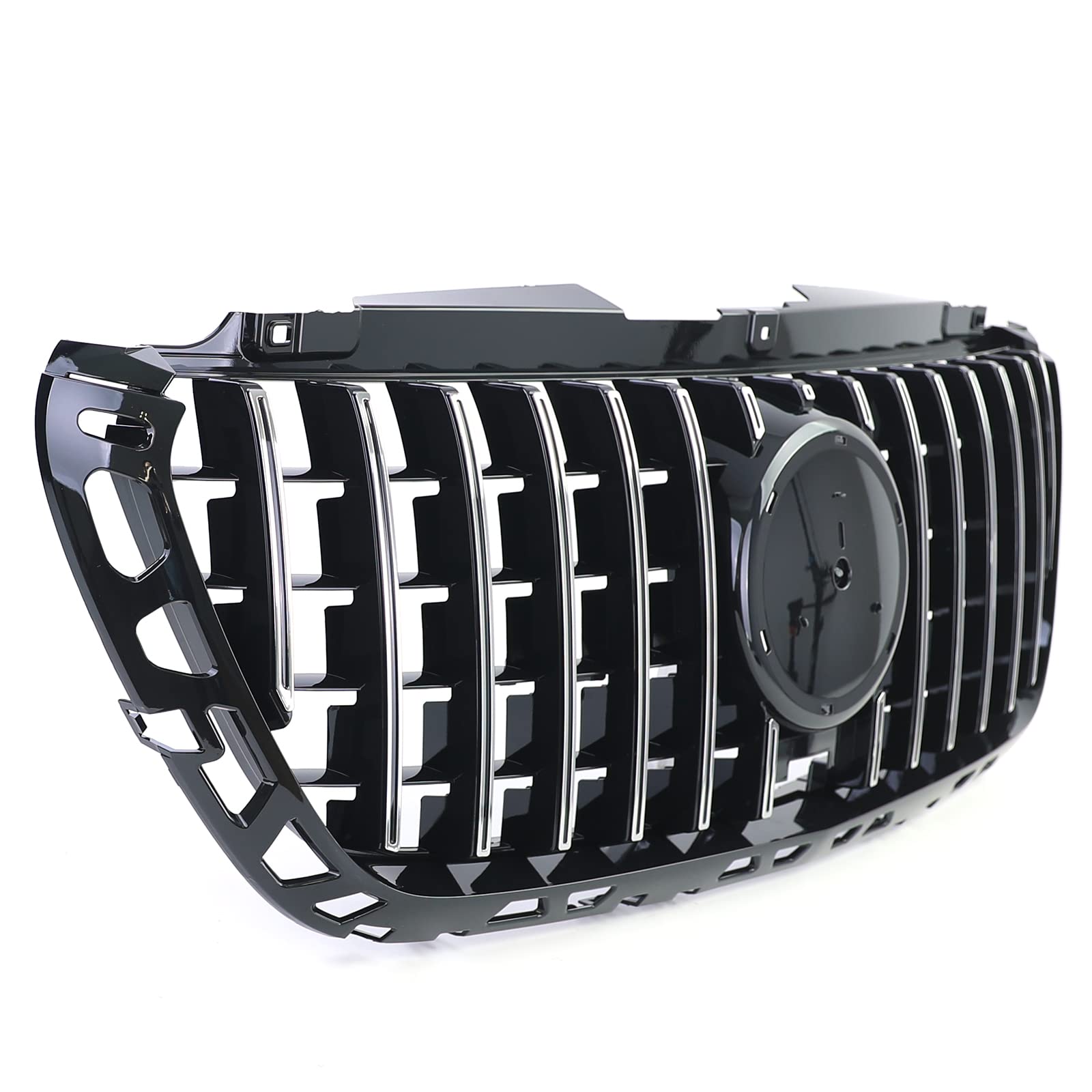 Sport Kühlergrill Schwarz Glanz Chrom für Mercedes Sprinter W907 910 ab 18