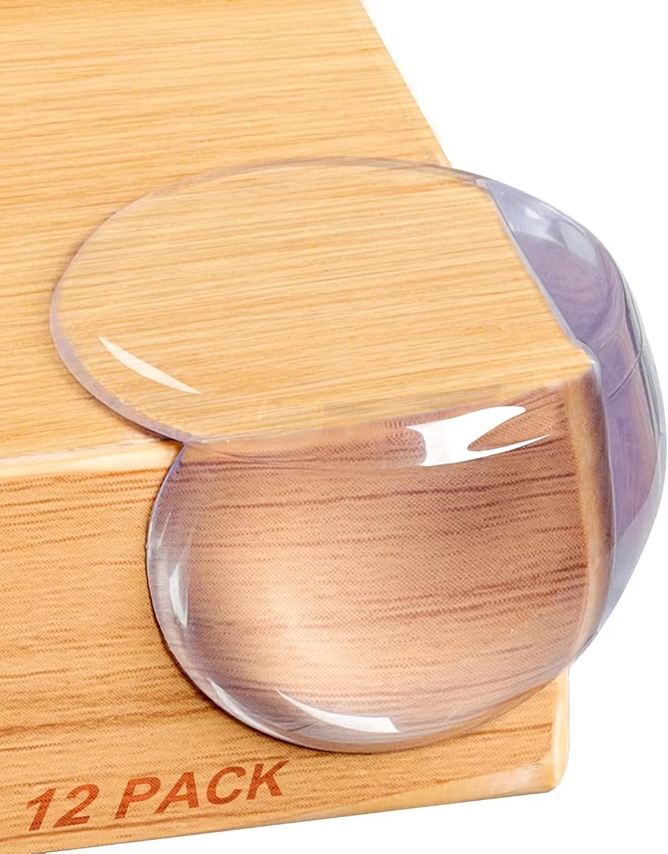Protector de esquina a prueba de bebés Bebé: paquete de 12 protectores de esquina de mesa para protectores de muebles para bebés | Protectores de esquina a prueba de bebés para cubrir muebles afilados