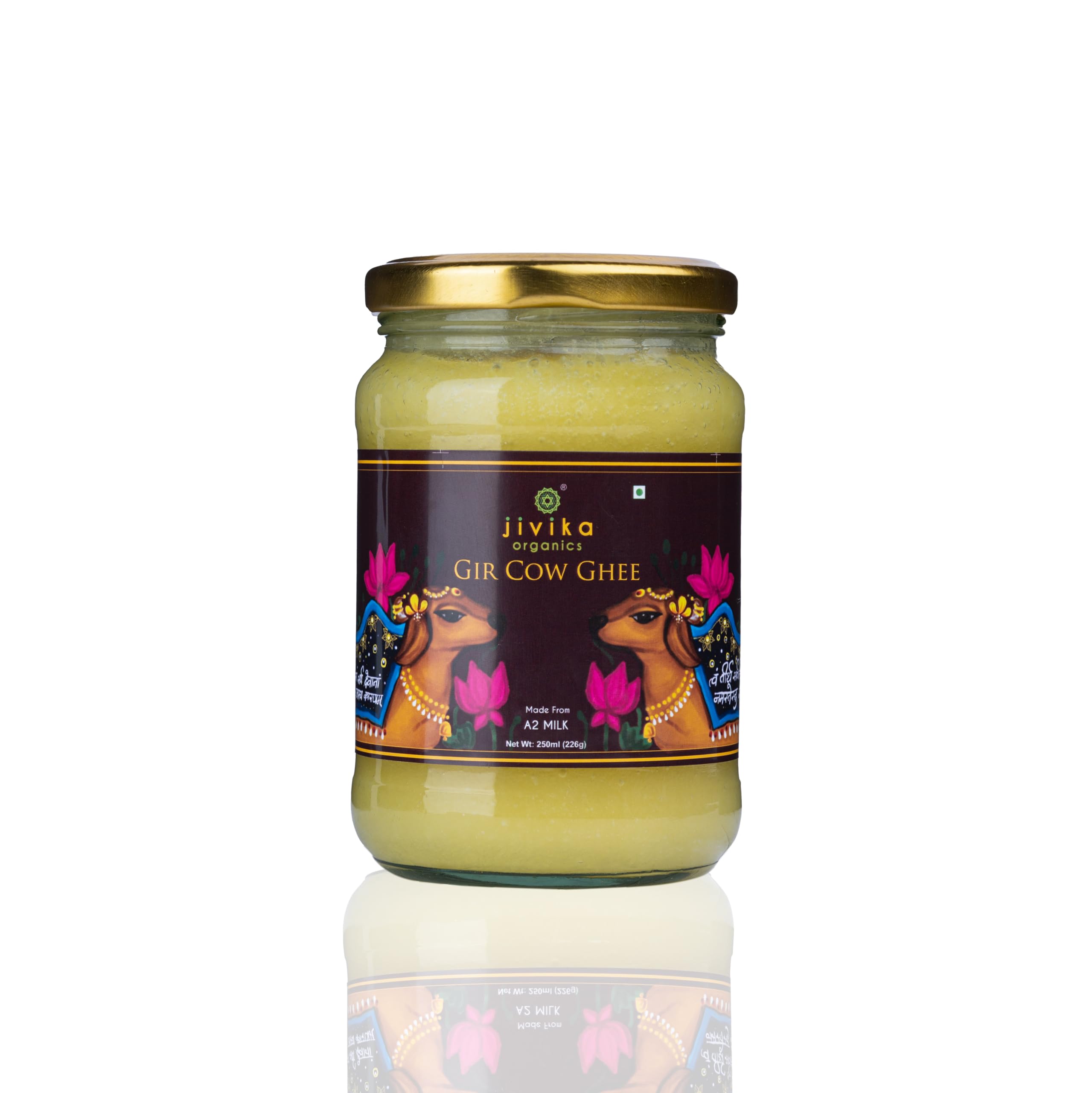 JIVIKA NATURALS Premium A2 Gir Cow Ghee 250Ml | Vedic Bilona Method | Lab Tested | Pure Desi Cow Ghee | Hand Churned Two-Way Direction | Churned From Curd | Pure Ghee | Danedar | Glass Jar (B0999G8QMF) Amazon Price History, Amazon Price Tracker