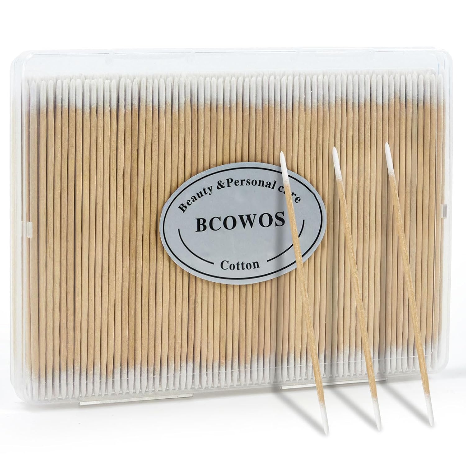 Bcowos Double Head Pointed Cotton Swabs - Mini Micro Swabs