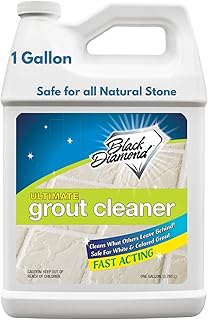 Black Diamond Ultimate Grout Cleaner: Best Cleaner for Tile, Ceramic, Porcelain, Marble Acid-Free Safe Deep Cleaner & Stain Remover for Even The Dirtiest Grout (1-Gallon)