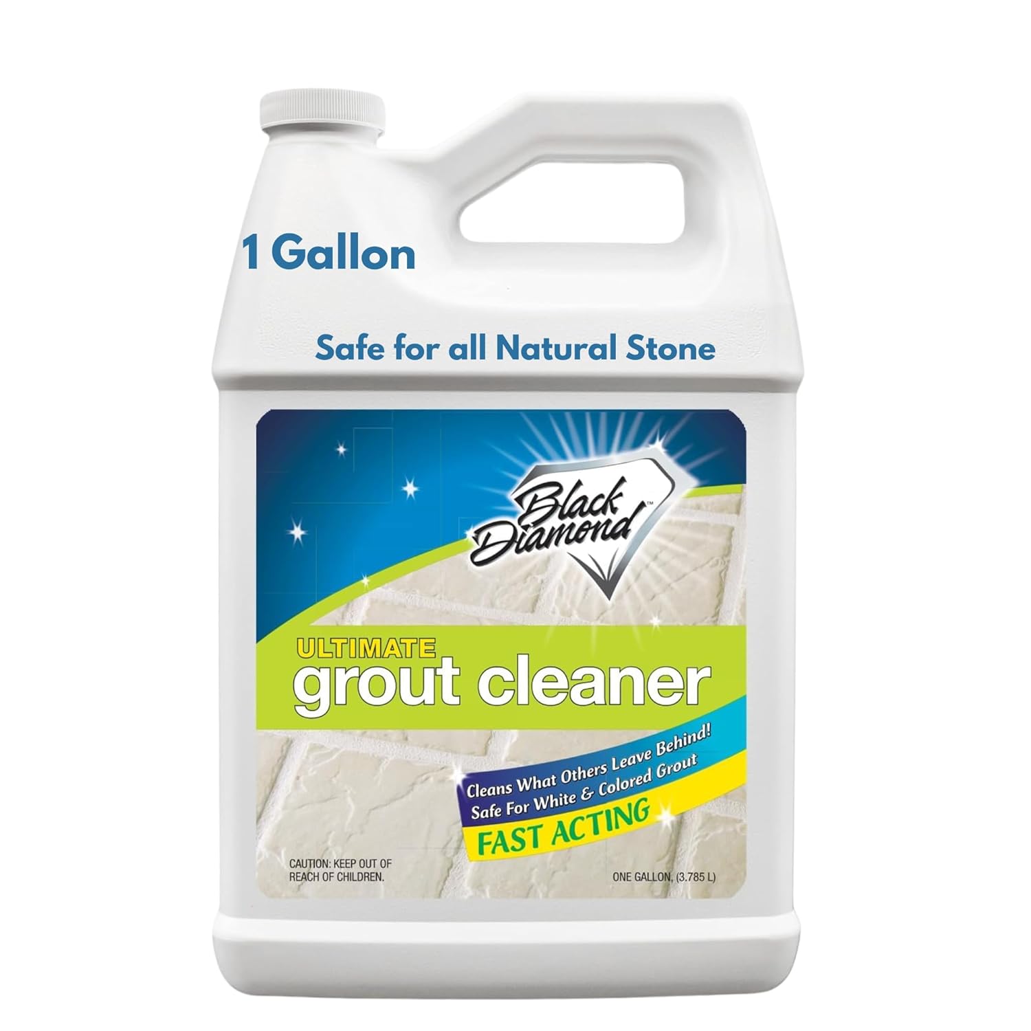 Black Diamond Ultimate Grout Cleaner Best Cleaner for Tile Ceramic Porcelain Marble Acid-Free Safe Deep Cleaner Stain Remover