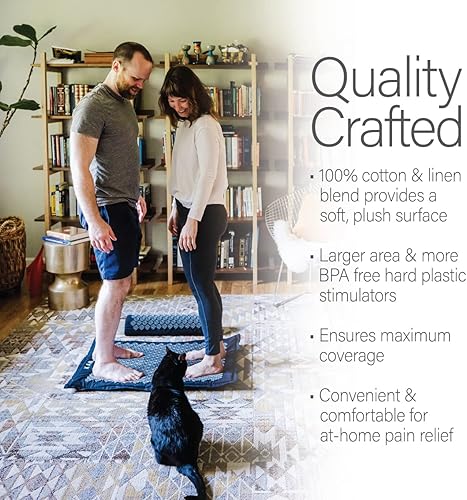 Miniatura 6 de Kanjo FSA HSA - Juego de alfombrillas y almohadas de acupresión grandes de alta calidad para aliviar el dolor de espalda y alivio del dolor de