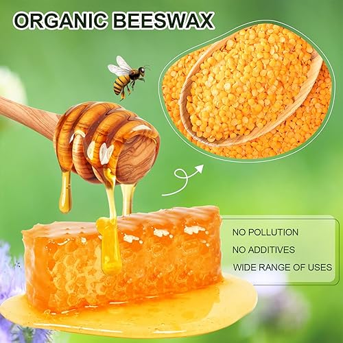 Miniatura 2 de Pellets de cera de abejas amarillas de 2 libras  Cera de abeja para hacer velas, 100 % orgánica para la piel, cera de abeja, cera de abejas a granel