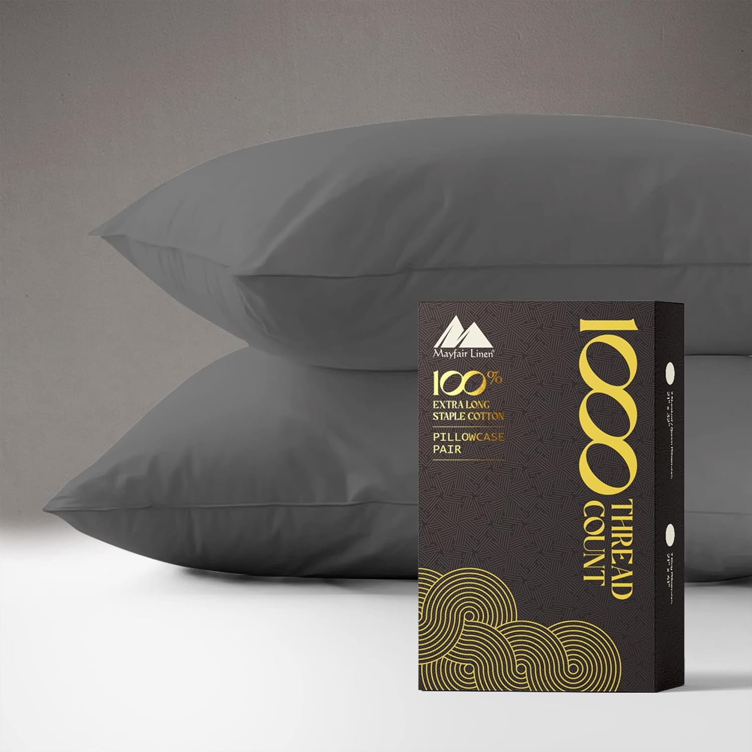 Mayfair Linen Queen/Standard Size Pillowcases Set of 2100 Egyptian