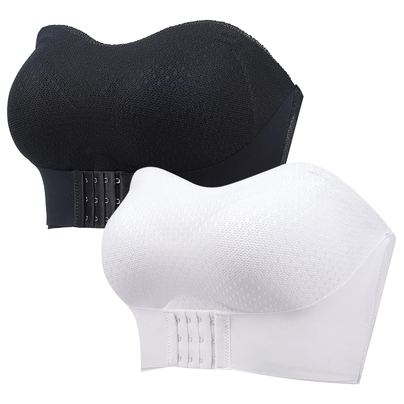 Soutien Gorge Dos Transparent Dentelle Femme sans Couture - Microfibre Stretch - Ultra Doux et Confortabl sans Armatures Soutien Gorge Decollete Plongeant