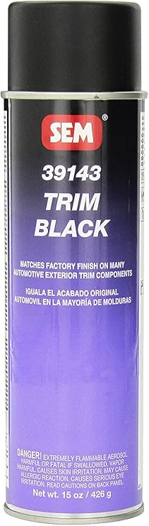 SEM. 39143 Trim Black Aerosol - 15 oz.