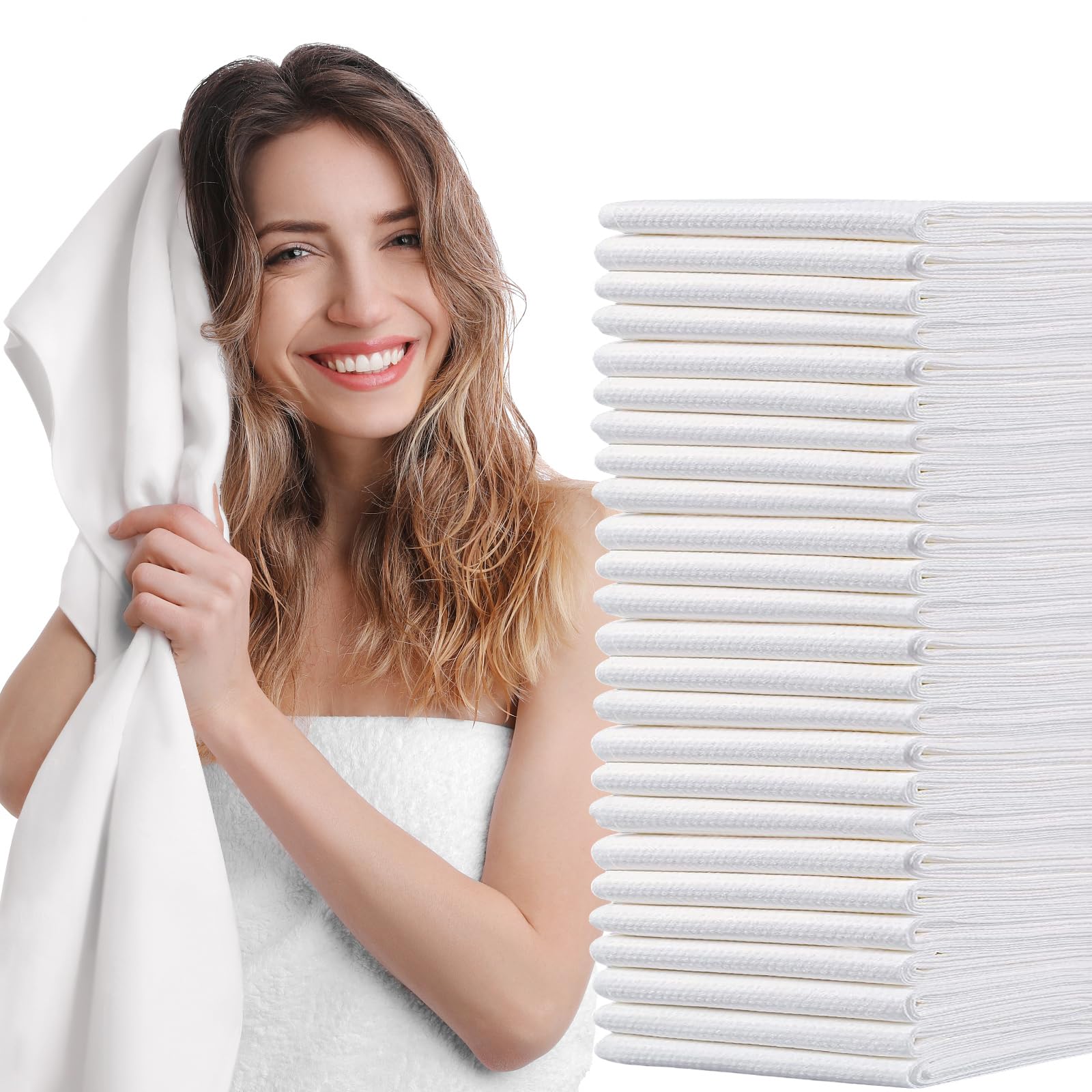 Serviettes de bain jetables séchage rapide drap de plage et natation