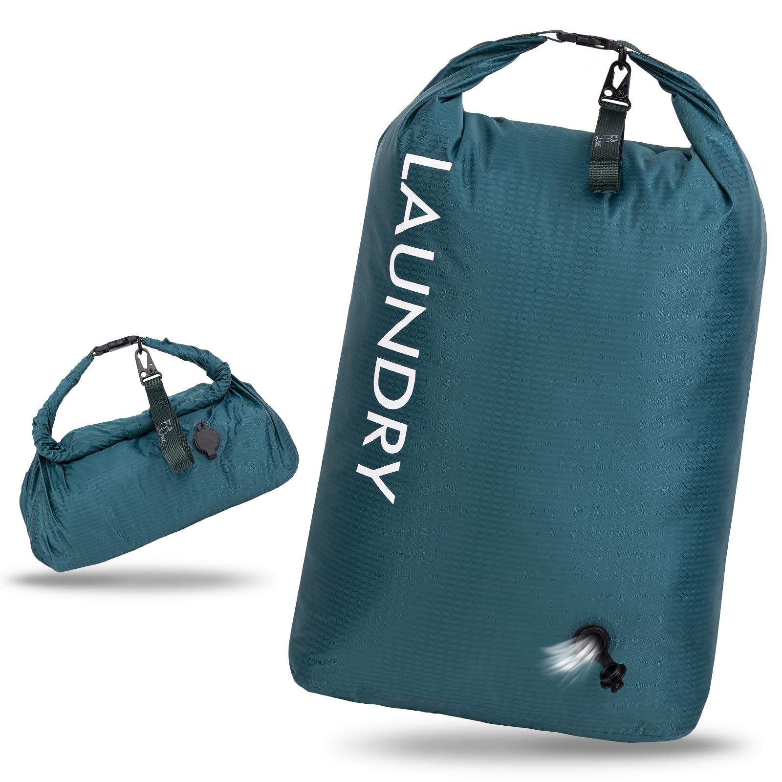 CANBOX Wäschesack Reise, Wasserdichte Aufbewahrungsbeutel mit Klickverschluss, Leicht Nassbeutel Trockenbeutel, Schmutzwäschebeutel, Compression Reise-Organizer für Schwimmen Wandern Camping