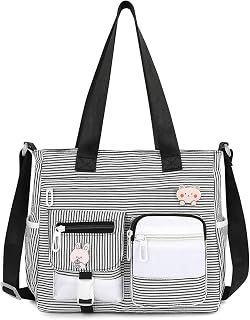 Phaoullzon Cute Messenger Bag Kawaii Crossbody Purse for Teen Shoulder Tote | Gifts for Girls/ Women, Nylon Japanese College Satchel Travel Work Gym Handbag